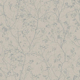 Wallpaper Luminous Branches Wallpaper // Grey & Silver