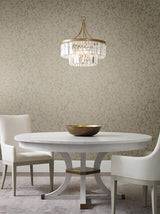 Wallpaper Luminous Branches Wallpaper // Taupe & Silver