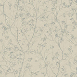 Wallpaper Luminous Branches Wallpaper // Taupe & Silver