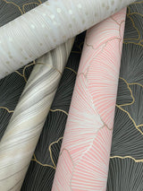 Wallpaper Luminous Gingko Wallpaper // Coral