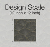 Wallpaper Luminous Gingko Wallpaper // Grey