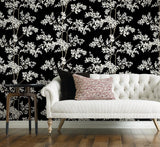 Wallpaper Lunaria Silhouette Wallpaper // Black & White
