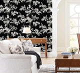 Wallpaper Lunaria Silhouette Wallpaper // Black & White