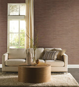 Wallpaper Lustrous Grasscloth Wallpaper // Brown