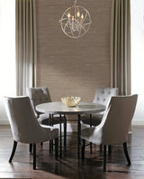 Wallpaper Lustrous Grasscloth Wallpaper // Silver & Taupe