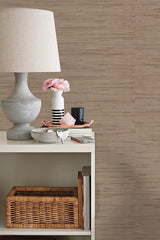 Wallpaper Lustrous Grasscloth Wallpaper // Yellow