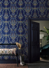 Wallpaper Luxembourg Peel & Stick Wallpaper // Blue
