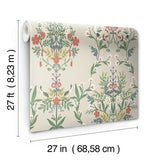 Wallpaper Luxembourg Wallpaper // Beige & Red