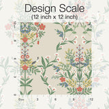 Wallpaper Luxembourg Wallpaper // Beige & Red