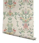 Wallpaper Luxembourg Wallpaper // Beige & Red