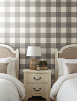 Wallpaper Magnolia Home Common Thread Peel & Stick Wallpaper // Black & White