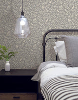 Wallpaper Magnolia Home Fox & Hare Peel & Stick Wallpaper // Grey