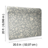 Wallpaper Magnolia Home Fox & Hare Peel & Stick Wallpaper // Grey