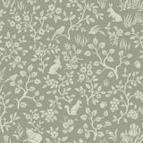 Wallpaper Magnolia Home Fox & Hare Peel & Stick Wallpaper // Grey