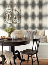 Wallpaper Magnolia Home Handloom Peel & Stick Wallpaper // Black
