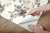 Wallpaper Magnolia Home Heirloom Rose Peel & Stick Wallpaper // Grey & White