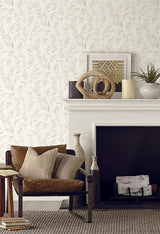 Wallpaper Magnolia Home Olive Branch Peel & Stick Wallpaper // Beige