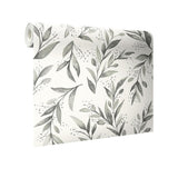Wallpaper Magnolia Home Olive Branch Peel & Stick Wallpaper // Charcoal