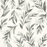 Wallpaper Magnolia Home Olive Branch Peel & Stick Wallpaper // Charcoal