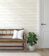 Wallpaper Magnolia Home Shiplap Peel & Stick Wallpaper // White