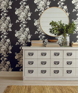 Wallpaper Magnolia Home Tea Rose Peel & Stick Wallpaper // Black & White