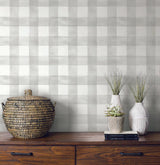 Wallpaper Magnolia Home Watercolor Peel & Stick Wallpaper // Grey