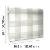 Wallpaper Magnolia Home Watercolor Peel & Stick Wallpaper // Grey