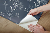 Wallpaper Magnolia Home Wildflower Peel & Stick Wallpaper // White & Blue