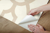 Wallpaper Magnolia Home Woven Trellis Peel & Stick Wallpaper // Beige