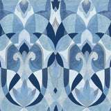 Wallpaper Malta Wallpaper // Blue & Silver
