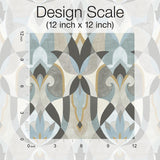 Wallpaper Malta Wallpaper // Neutal & Blue