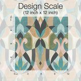 Wallpaper Malta Wallpaper // Teal & Gold