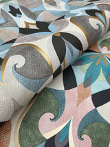 Wallpaper Malta Wallpaper // Teal & Gold