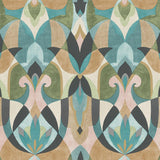 Wallpaper Malta Wallpaper // Teal & Gold