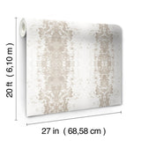 Wallpaper Marbled Appaloosa Peel & Stick Wallpaper // Beige