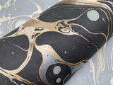 Wallpaper Marbled Endpaper Wallpaper // Black & Gold