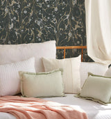 Wallpaper Marbled Endpaper Wallpaper // Black & Gold