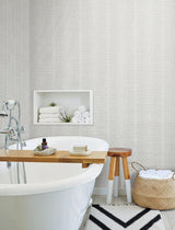 Wallpaper Market Stripe Wallpaper // Grey