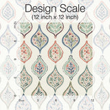 Wallpaper Marketplace Motif Wallpaper // Off White & Green