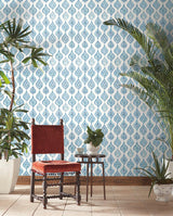 Wallpaper Marketplace Motif Wallpaper // White & Blue