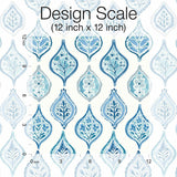 Wallpaper Marketplace Motif Wallpaper // White & Blue