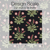 Wallpaper Meadow Flowers Wallpaper // Black & Rose Gold Metallic