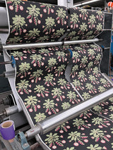 Wallpaper Meadow Flowers Wallpaper // Black & Rose Gold Metallic