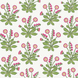 Wallpaper Meadow Flowers Wallpaper // White & Rose