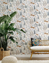 Wallpaper Menagerie Peel & Stick Wallpaper // Cream