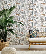 Wallpaper Menagerie Peel & Stick Wallpaper // Cream