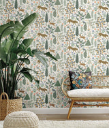 Wallpaper Menagerie Peel & Stick Wallpaper // Cream