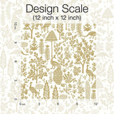 Wallpaper Menagerie Toile Wallpaper // Beige