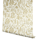 Wallpaper Menagerie Toile Wallpaper // Beige