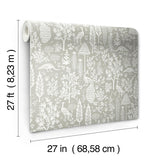 Wallpaper Menagerie Toile Wallpaper // Black